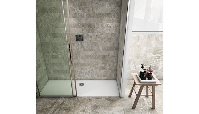 Available in 130 different options, RAK Ceramics’ RAK-feeling shower tray gives designers plenty of options when it comes to tricky bathroom spaces. It’s made from RAKSOLID, a durable mix of natural minerals and resins with an anti-slip matte finish