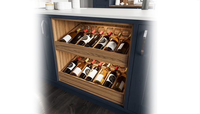 Tuscan Walnut Wine Drawers from The Signature Collection