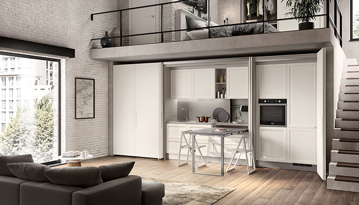 Scavolini's BoxLife collection, designed in collaboration with Rainlight Studio