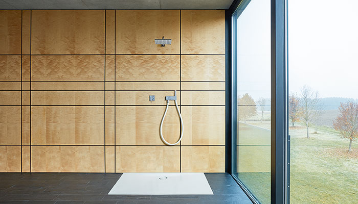 The BetteFloor shower tray is available in sizes up to 1800 x 1000mm to reflect the trend towards larger shower areas