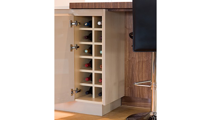 Breakfast bar 2024 with wine rack