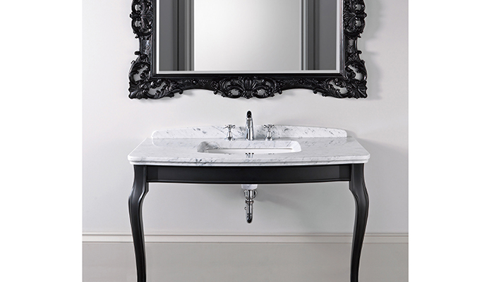 Radcliffe Oban marble console, from the new Black Sapphire collection