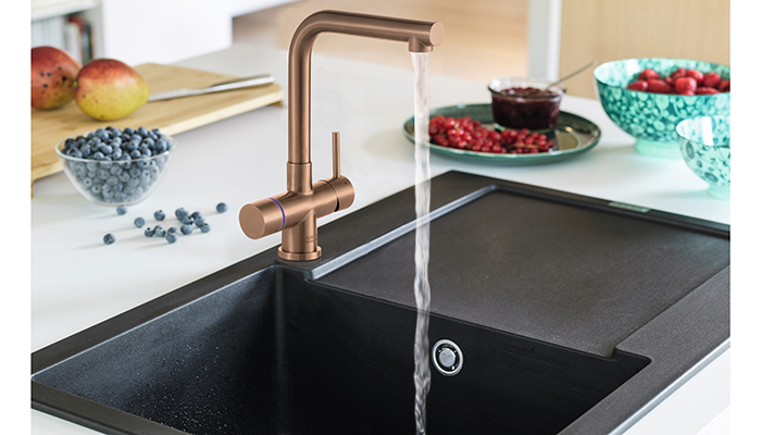 Franke’s Maris MRG 611 Fragranite sink in Matt Black is designed to appeal to consumers who are prioritising hygiene