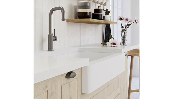 Blanco’s Vintera sink has an elegant appeal that works in both traditional and modern settings