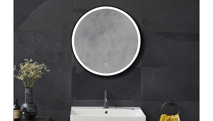 Britton's Hoxton LED mirror also features a de-mister function