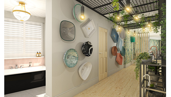 3D visuals for the new West One Bathrooms showroom in Tunbridge Wells, designed by architects Creed Design Associates