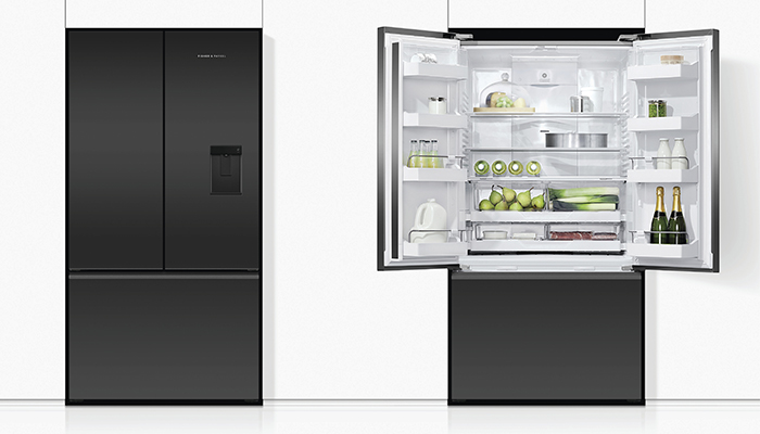 Launched in May this year, Fisher & Paykel’s recessed handle French door fridge-freezer, is available in a matte black glass or stainless steel finish. Its large, 569L capacity has adjustable bins to allow consumers maximum flexibility, while the ActiveSmart Foodcare technology intelligently adjusts temperature, airflow, and humidity to provide the optimal storage temperature and keep food fresher for longer. It’s rated ‘F’ under the new energy label