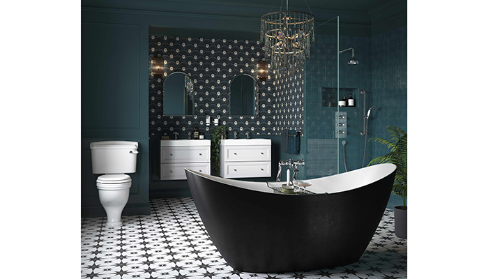 Heritage Bathrooms’ Caversham wall-hung units fuse traditional and modern elements