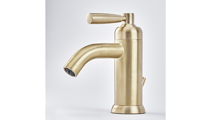 Langbourn 3870 Single Lever Basin Mixer in Satin Brass