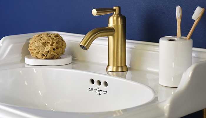 Perrin & Rowe says its transitional Langbourn brassware range has been hugely popular since its launch this summer. Seen here is the Langbourn 3870 Single Lever Basin Mixer in Satin Brass