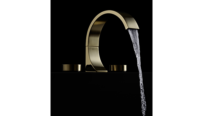 New CYO three hole fitting in brass and brushed brass, inspired by the shape of a circle