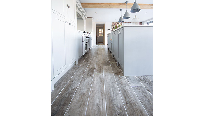 Belsford Rockpool grey wood-effect porcelain