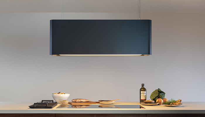 Designed to create the ideal atmosphere in a kitchen and living space, Novy’s MOOD 108cm recirculation island hood combines ultra-quiet extraction with adjustable mood lighting. With no need for venting warm air to an outside area, this model is energy-efficient, easy to install and allows for greater flexibility when planning a kitchen layout  