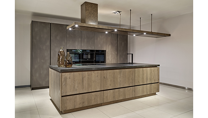 For kitchens with a large island as their centrepiece, designers may wish to consider a bespoke extractor such as this four metre island hood by Westin, which boasts an opulent antique bronze finish 