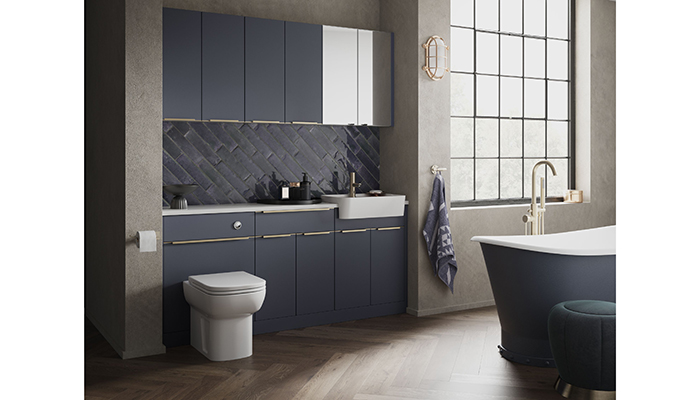 Symphony’s stunning Novara range in Indigo caters for the continued demand for dark colours