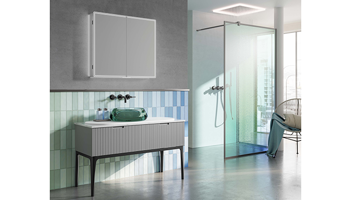 For those seeking the ultimate in functionality, HiB’s Isoe cabinet delivers plenty of features including an electric toothbrush charger, two-pin and double USB charger, ensuring that all of the family’s personal devices can be kept charged. The adjustable shelving provides ample storage, plus a useful ‘keep clean’ mat and touchless operation improves hygiene