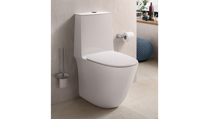 Offering hygienic, touch-free operation, the RAK Sensation WC features a sensor which activates the six-litre flush when a hand is kept still above it and the 4.5-litre flush when a hand is waved.  It also has an easy-to-clean rimless design