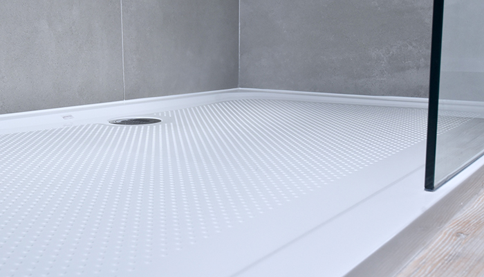 Slip-Resistant Bathroom Flooring and Shower Base Options