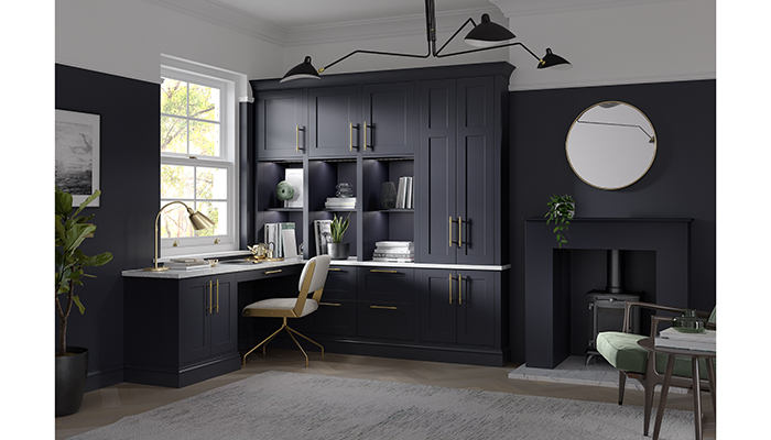 Hunton Home Office in Charcoal