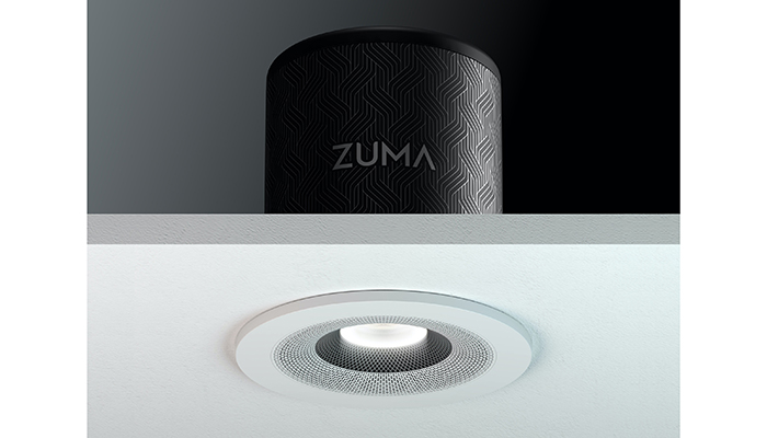 Zuma Lumisonic, the ultra-compact smart speaker light that combines high-fideility audio with LED lighting
