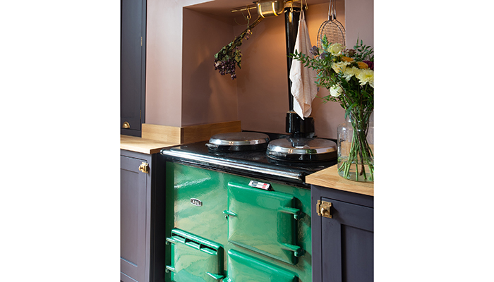 AGA ER3 Series 90 Electric with Induction Hob and two cast-iron ovens in a British Racing Green finish