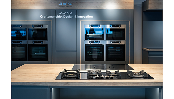 Built-in cooking appliances from ASKO’s new Craft range on display within the UK showroom in Stoke-on-Trent