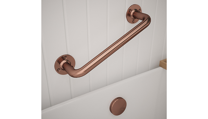 The Rothley Grab Rail in Antique Copper