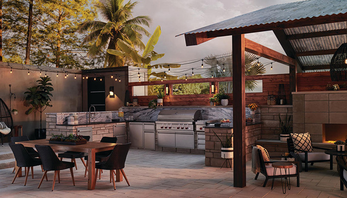 Outdoor kitchen outlet roof designs