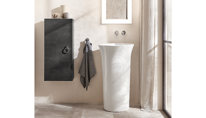 RAK Sensation - Gloss White Modern Freestanding Basin - 550mm x 460mm (No  Tap-Holes)