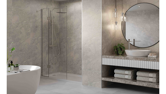 Light Grey Valmasino from the Multipanel Tile Collection