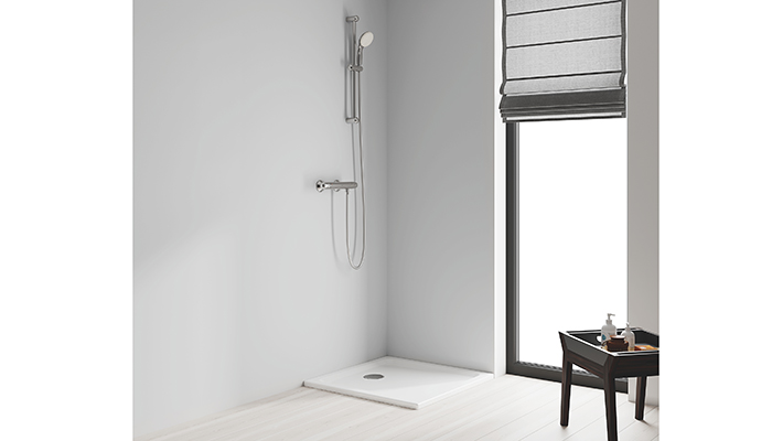 Grohe’s Tempesta 100 shower rail set is part of its Cradle to Cradle Certified Gold Level range. The design principles enable Grohe to drastically reduce the use of new resources, as a product is designed and manufactured with the intent of using its components in its end-of-life-phase for the creation of new products, resulting in the ultimate sustainable solution