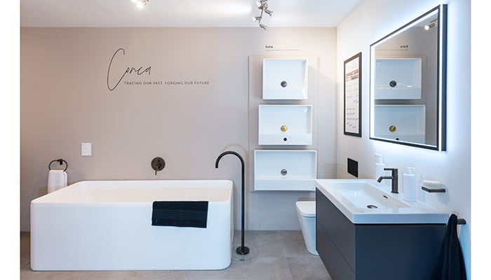 The Conca collection from Ideal Standard on display at UK Bathroom Warehouse's Oxford store