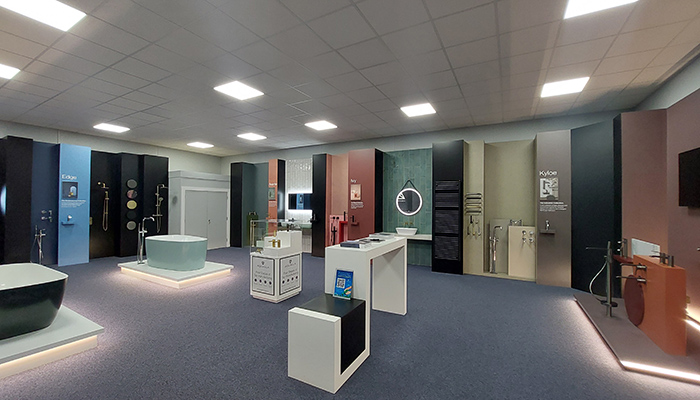The training showroom at Aqualla’s HQ houses products from both the Aqualla and Adamsez brands