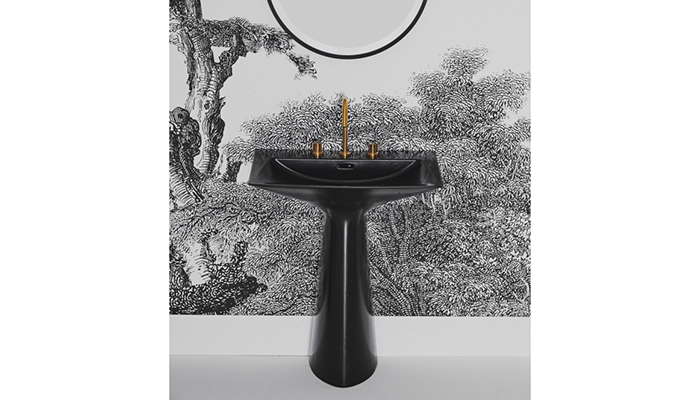 Tipo-Z pedestal basin, originally designed by Gio Ponti and now re-imagined by Ludovica + Roberto Palomba, Ideal Standard