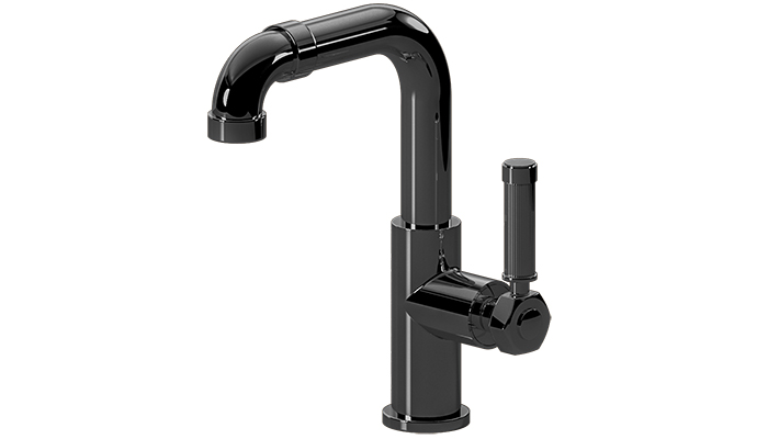 Vintage collection single lever basin mixer in Onyx, Graff