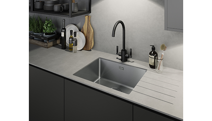 Matrix Single large bowl stainless steel sink