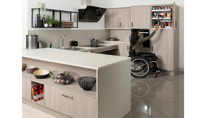 Freedom Kitchen by Symphony in Urban Grey Walnut & Pebble