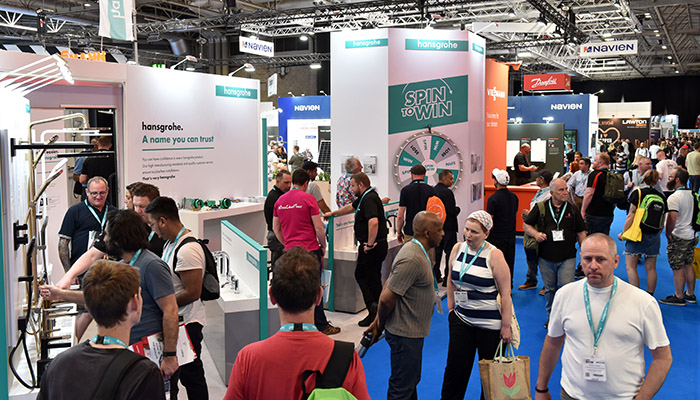 Hansgrohe’s interactive stand hosted competitions as well as working displays