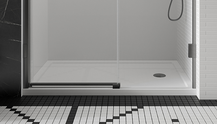 Roman’s solid surface anti-slip shower trays are available in matt white or grey and comply with the highest international anti-slip standards with an ultra low 50mm profile; sizes range from 1000x800mm up to 1700x800mm a good solution for anyone with reduced mobility or arthritis