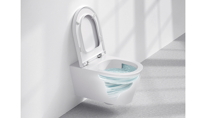 Laufen's WCs in its new MEDA collection feature the brand's Silent Flush technology – although not quite silent, the vortex flush conveys the water precisely through the interior basin, generating fewer turbulences and less noise