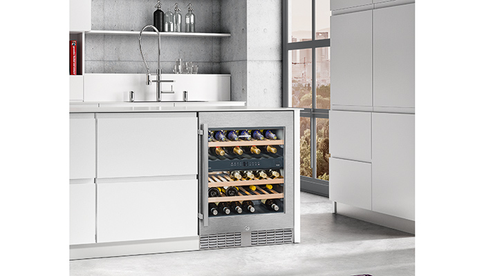 Liebherr’s undercounter wine fridge with a PowerChill function that rapidly cools newly stored bottles of wine to the ideal serving temperature; an active charcoal function and SmartDevice box for remote appliance control will suit customers who enjoy a glass of wine at the end of a busy day