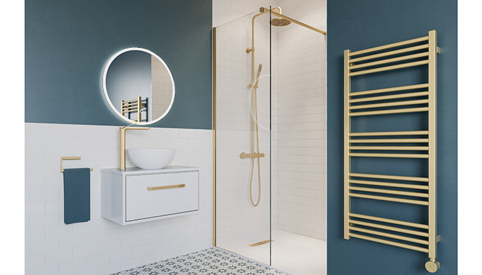 Ideal for customers looking to co-ordinate their bathroom accessories, the Crosswater 75mm stainless steel linear drain finished in Brushed Brass with flush-fitting waste cover is the perfect choice