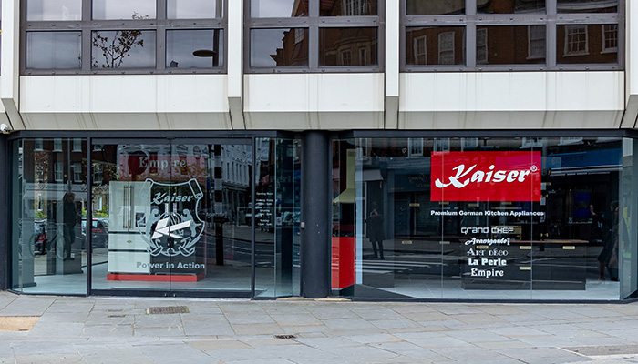 The new Kaiser Appliances UK showroom is located on London’s King’s Road