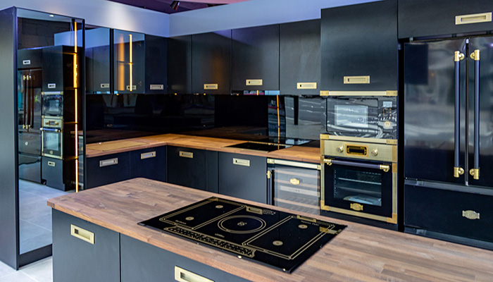Kaiser’s Art Deco range, which was the recipient of the 2020 German Design Award, on show in the new London showroom