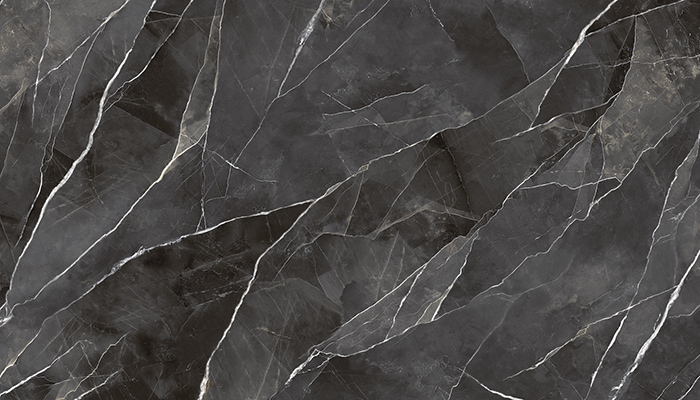 From the new Diamond collection, Calacatta Black in Polished Starlit finish