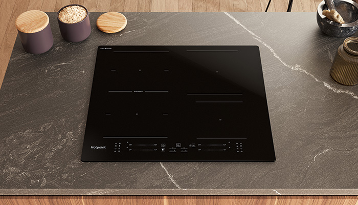 Hotpoint’s induction hob with CleanProtect technology, designed to make it resistant to chipping and easy to clean