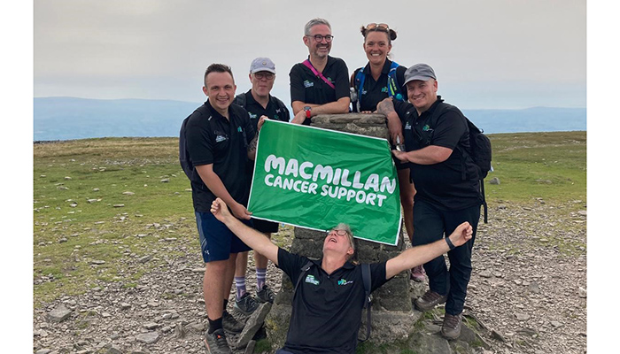 The PJH team complete the Three Peaks challenge to raise funds for Macmillan