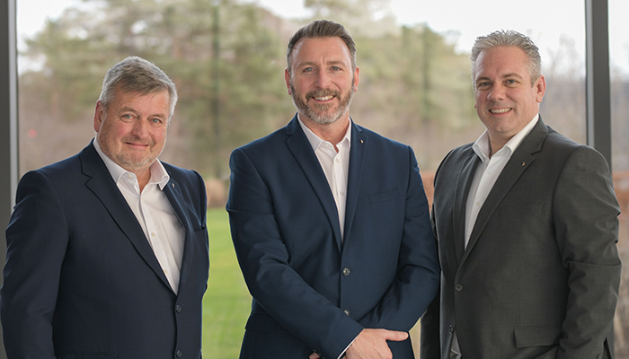 Pictured from left to right: MHK-UK's team – David Morris, Anthony Davis and Paul Wheeler