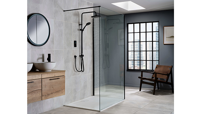Triton's ENVi is the first electric shower to balance personalised profiles, settings to encourage behaviour change by reducing water and energy usage, and an installation solution that creates the most minimal electric shower design