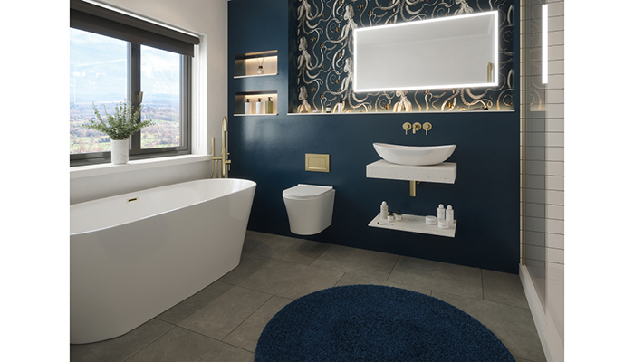 The new range includes freestanding baths, sanitaryware, furniture, mirrors, brassware and flooring